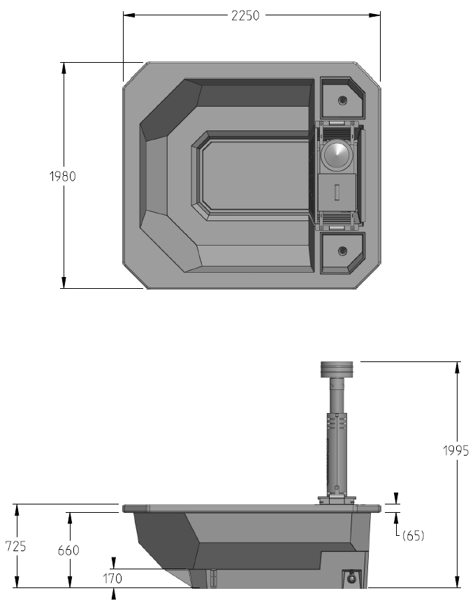 wood fired hot tub dimensions
